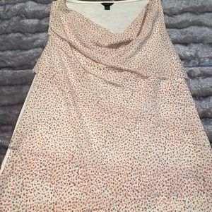 Ann Taylor Sleeveless Layered Front Cowl Neck Top